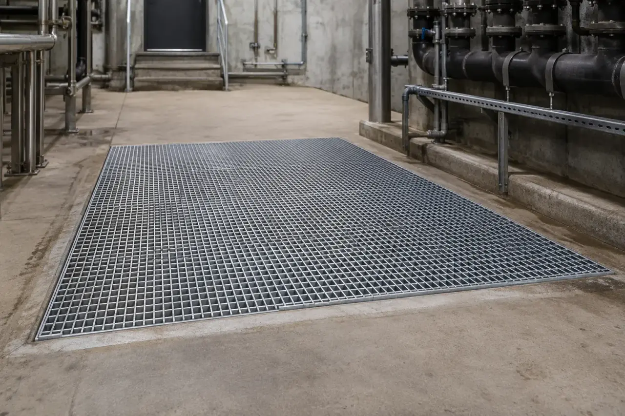 Completed Steel Floor Plate installation in Caledon by The Grate Guys
