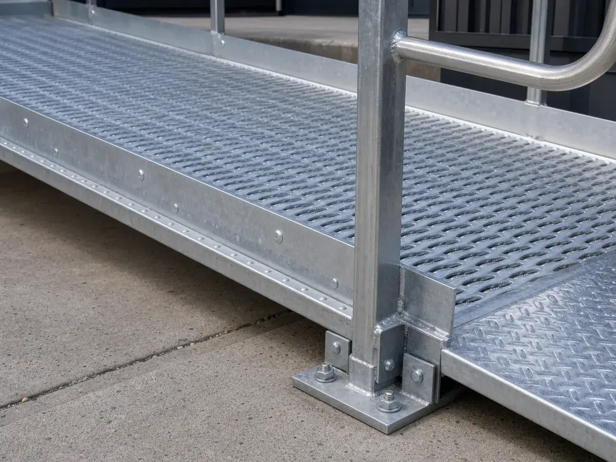 Steel Ramps in Caledon being fabricated and installed by The Grate Guys
