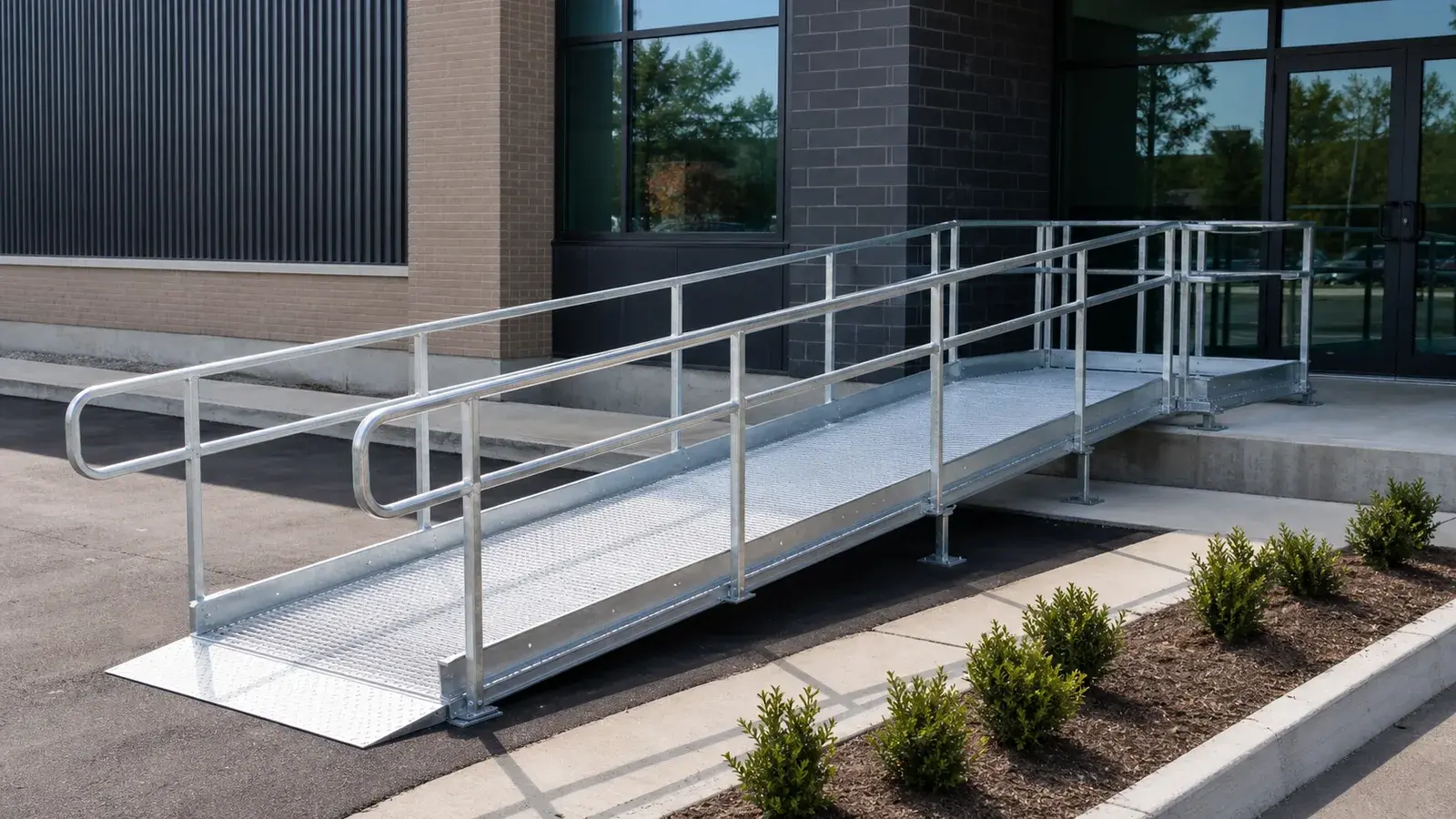 Steel Ramps in Caledon, Ontario, fabricated and installed by The Grate Guys