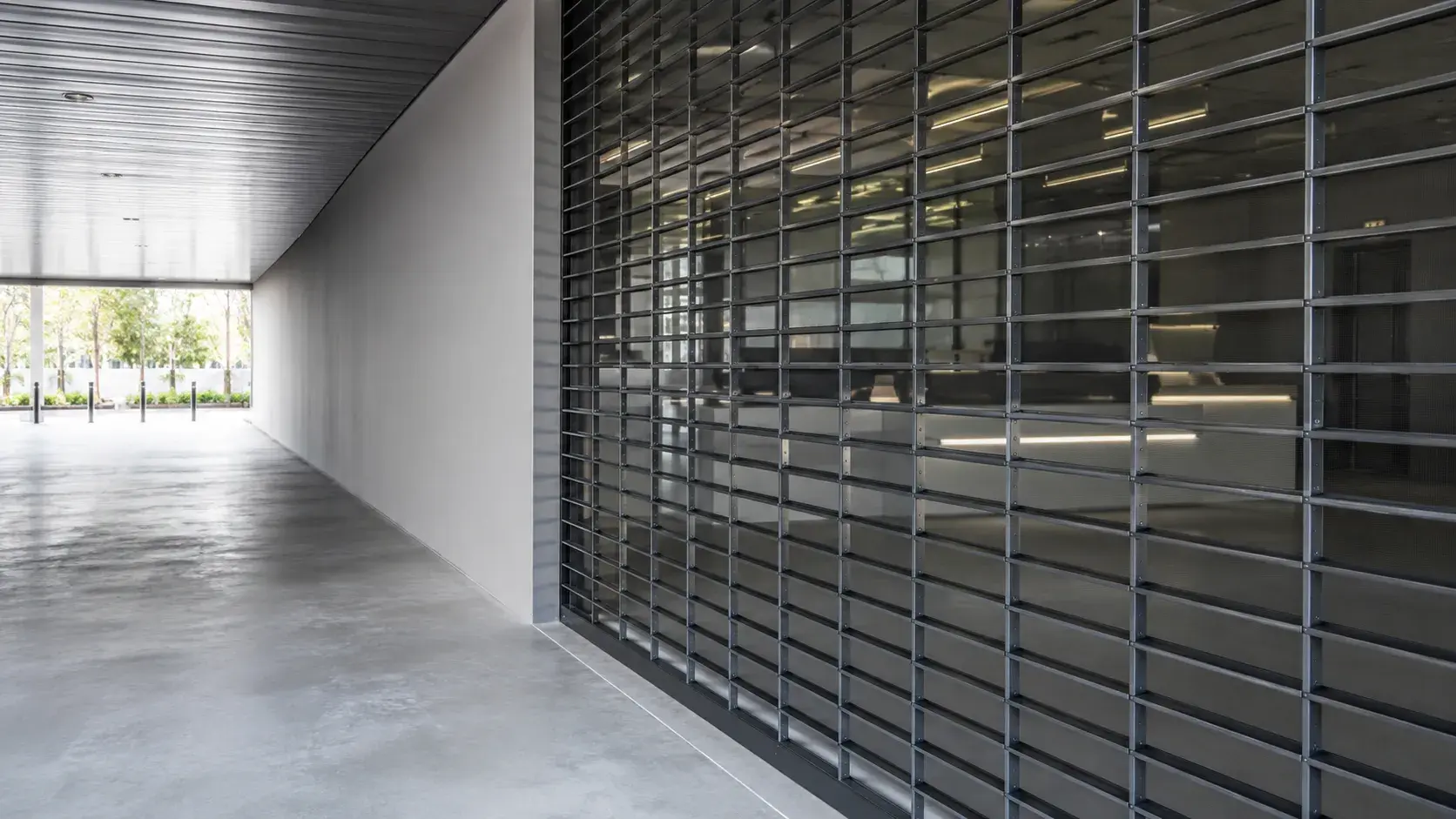 Storefront Security Grilles in Pickering, Ontario, fabricated and installed by The Grate Guys