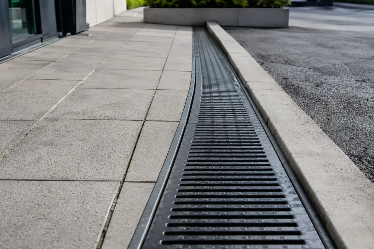 Completed Trench Drain Covers installation in Milton by The Grate Guys