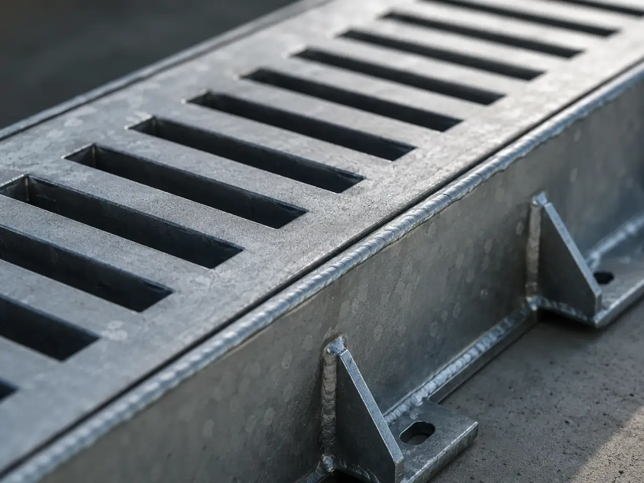 Trench Drain Covers in Milton being fabricated and installed by The Grate Guys