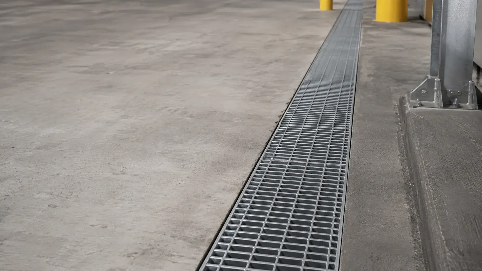 Trench Drain Covers in Milton, Ontario, fabricated and installed by The Grate Guys