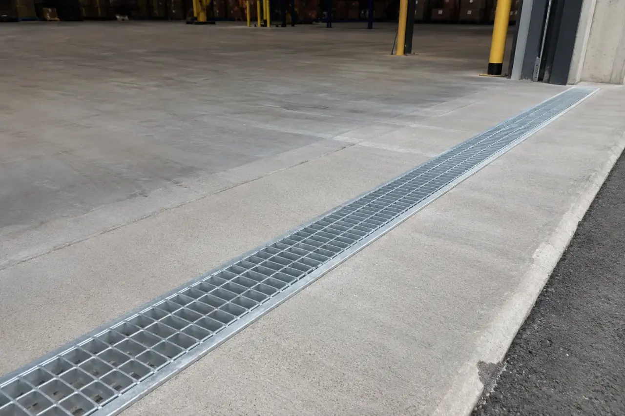 Completed Trench Drain Installation by The Grate Guys