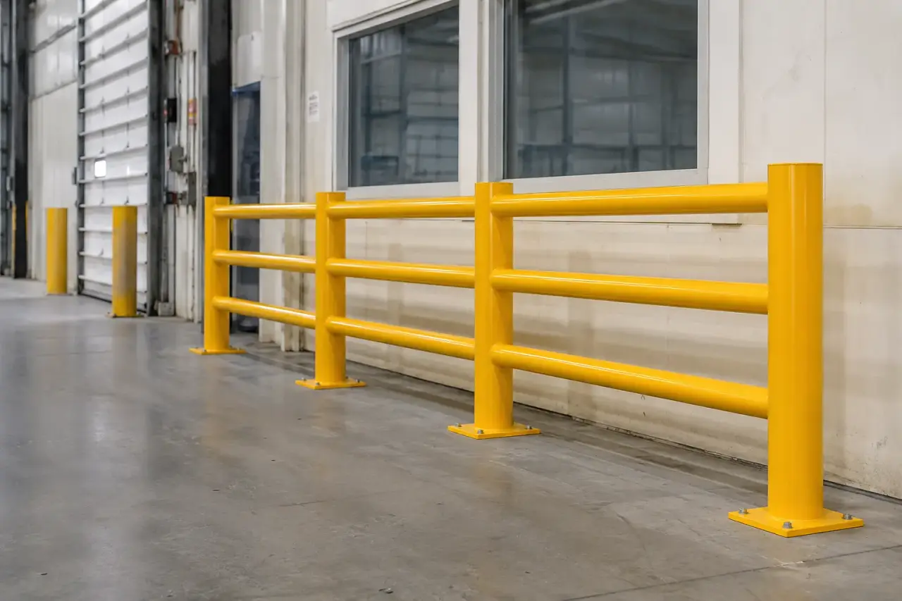Completed Warehouse Safety Upgrades installation in Caledon by The Grate Guys