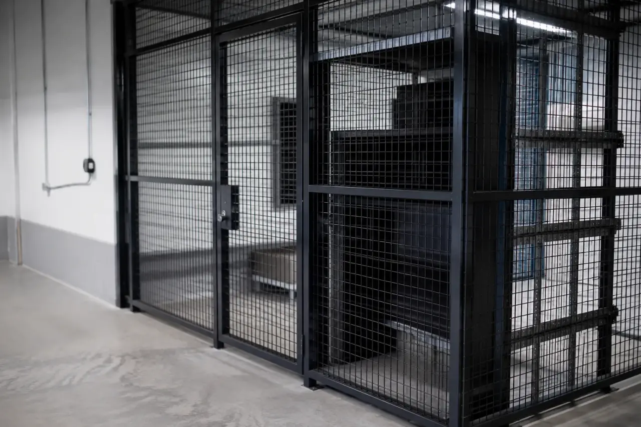 Completed Wire Mesh Partitions installation in Markham by The Grate Guys