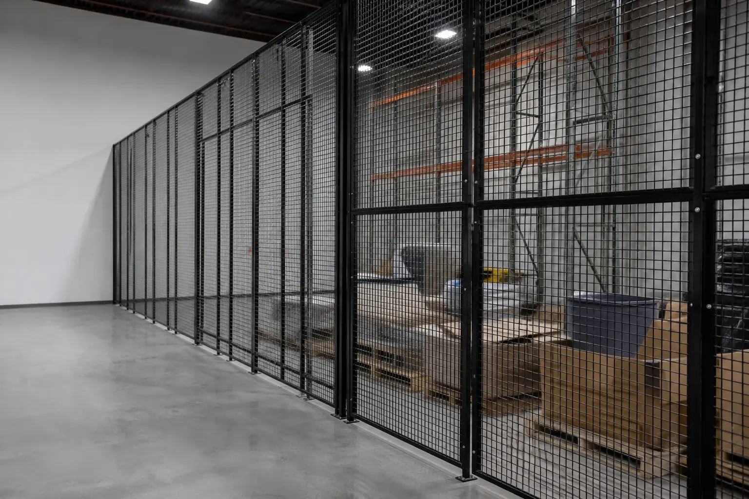 Wire Mesh Partitions in Markham, Ontario, fabricated and installed by The Grate Guys