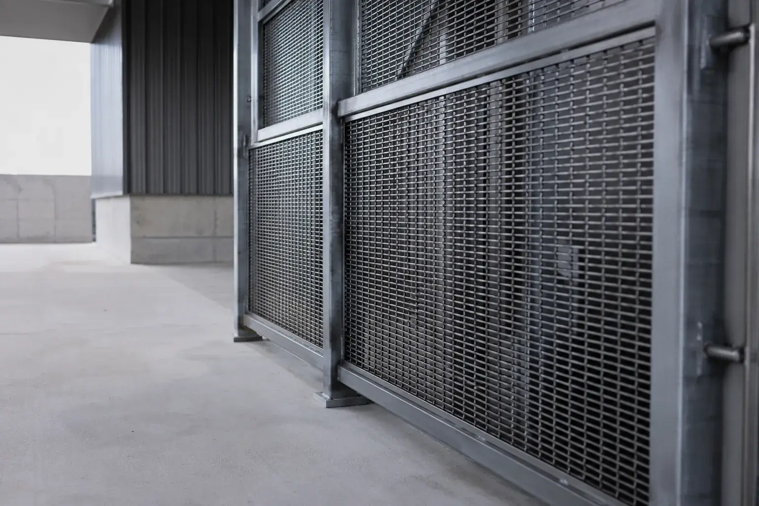Woven Mesh Panels in Markham, Ontario, fabricated and installed by The Grate Guys